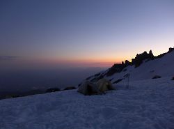 Mount Shasta - Avalanche Gulch - Sunset