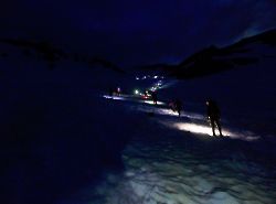 Mount Shasta - Avalanche Gulch at Night 