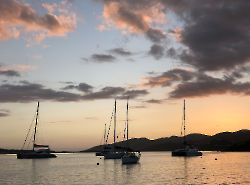 Marina Cay, закат